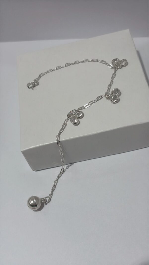 PULSERA DE PLATA MODELO CON CUBIC`S BLANCOS - Image 2